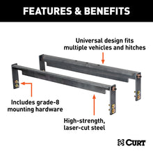 Load image into Gallery viewer, Curt Universal Over-Bed Gooseneck Installation Brackets