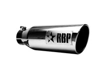 Load image into Gallery viewer, RBP RX-1 Polished Dual-Badged Exhaust Tip Inlet 4in. / Outlet 6in. / Length 18in. - Stainless Steel