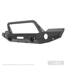 Load image into Gallery viewer, Westin 07-18 Jeep Wrangler JK WJ2 Full Width Front Bumper w/Bull Bar Textured Black