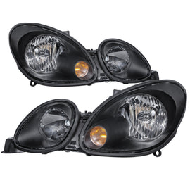 xTune Lexus GS300/GS400/GS430 98-05 Halogen Only Crystal Headlights Black HD-JH-LGS98-BK