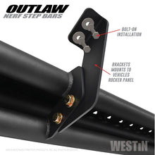 Load image into Gallery viewer, Westin 14-18 Chevrolet/GMC Silverado/Sierra 1500 CrewCab 15-19 2500/3500CrewCab Outlaw Nerf Step Bar