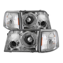 Load image into Gallery viewer, xTune Ford Ranger 93-97 Projector Headlights w/ Corner Lights Chrome PRO-JH-FR93-SET-C