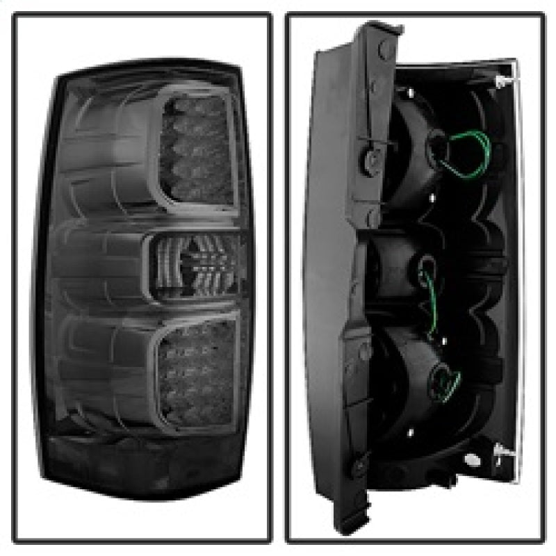 xTune Chevy Suburban/GMC Yukon/Yukon Denali 07-14 LED Tail Lights Smoked ALT-JH-CSUB07-LED-G2-SM