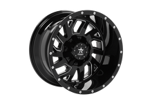 Load image into Gallery viewer, RBP 65R Glock 20x12 5x127 BP / 4.75 BS / -44mm Offset 78mm CB Gloss Black w/Machined Grooves Wheel