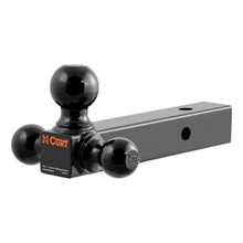 Load image into Gallery viewer, Curt Multi-Ball Mount (2in Solid Shank 1-7/8in 2in &amp; 2-5/16in Black Balls)