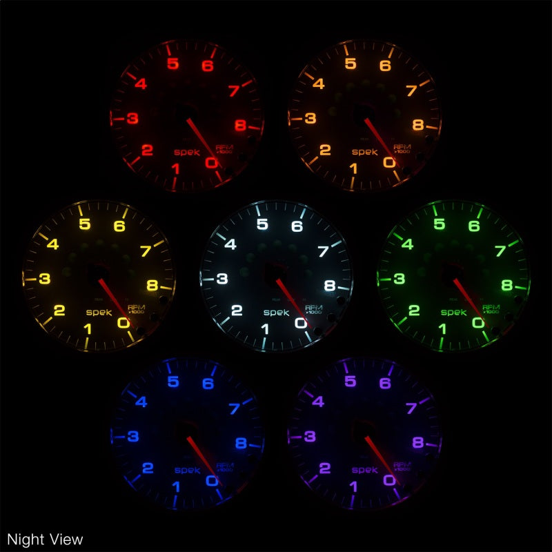 Autometer Spek-Pro 52.4mm 0-120 PSI Digital Stepper Motor Oil Pressure Gauge