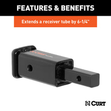Load image into Gallery viewer, Curt Receiver Tube Adapter (1-1/4in to 2in Shank Not for Towing Use 6-1/4in Length)