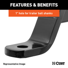 Load image into Gallery viewer, Curt Dual-Length Ball Mount (2in Shank 7500lbs 2in Drop 7-1/2in or 10-1/2in Long)