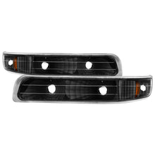 Load image into Gallery viewer, xTune Chevy Silverado 99-02 Amber Reflector Bumper Lights Black CBL-JH-CS99-AM-BK
