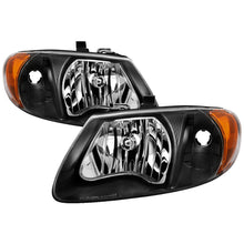 Load image into Gallery viewer, xTune Chrysler Voyager &amp; Grand Voyager 01-03 Crystal Headlights Black HD-JH-DCA01-AM-BK