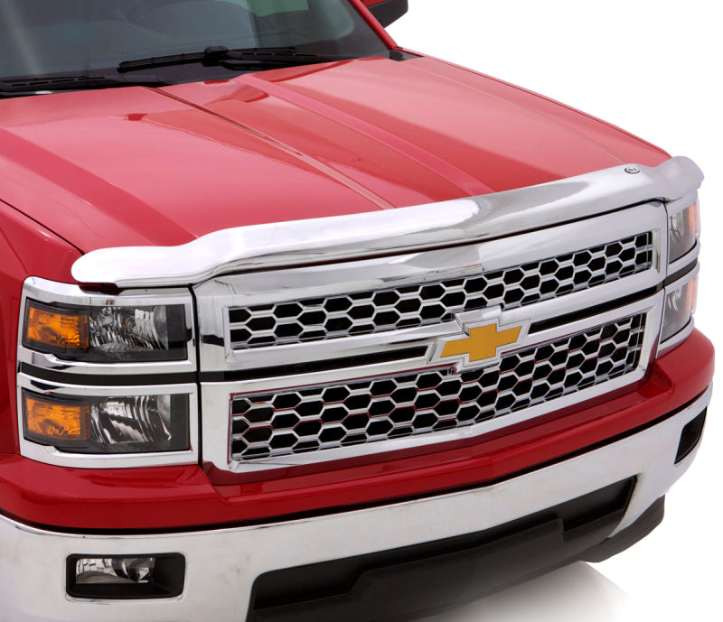 AVS 99-02 Chevy Silverado 1500 Aeroskin Low Profile Hood Shield - Chrome