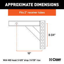Load image into Gallery viewer, Curt Weight Distribution Shank (2in Shank 5-5/8in Drop 8-7/8in Rise)