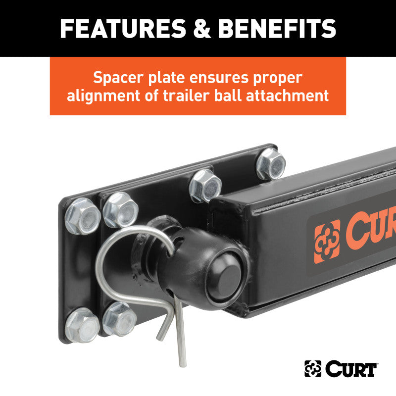 Curt Short Trunnion Bar Weight Distribution Hitch Kit (8000-10000lbs 28-3/8in Bars)