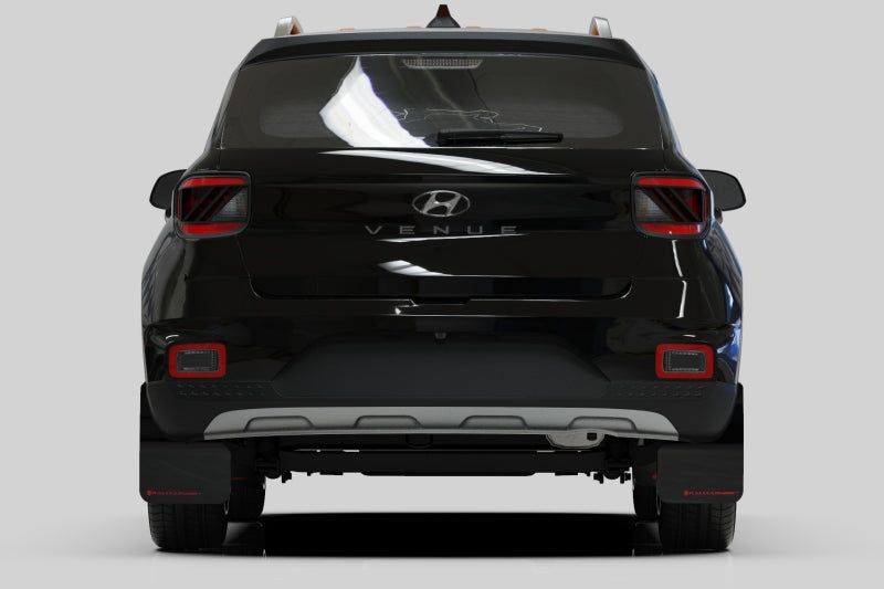 Rally Armor 20-26 Hyundai Venue Black Mud Flap Red Logo