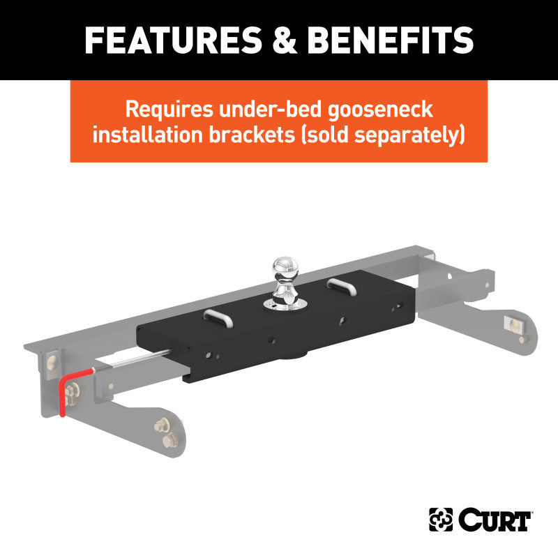 Curt Universal Double Lock EZr Gooseneck Hitch