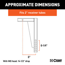 Load image into Gallery viewer, Curt Weight Distribution Shank (2in Shank 14-1/2in Drop)