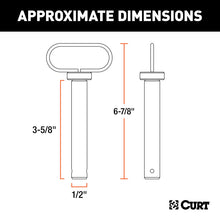 Load image into Gallery viewer, Curt 1/2in Clevis Pin w/Handle and Clip
