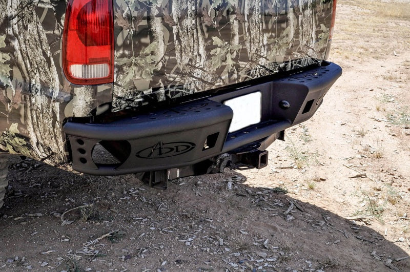 Addictive Desert Designs 99-16 Ford F-250 Super Duty Dimple R Rear Bumper w/ Backup Sensor Cutout