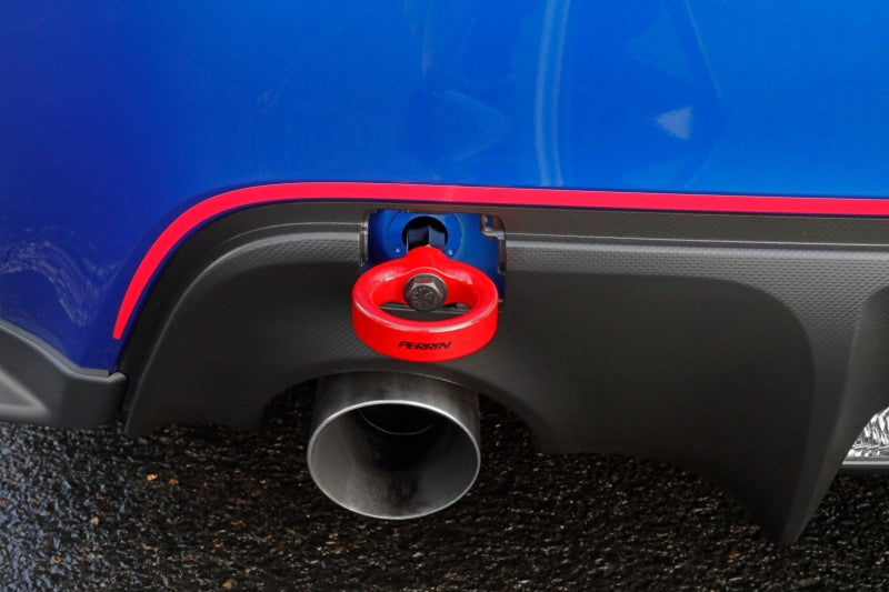Perrin Subaru BRZ/Scion FR-S/Toyota 86 Tow Hook Kit (Rear) - Red