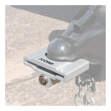 Load image into Gallery viewer, Curt Trailer Coupler Lock for 2in or 2-5/16in Flat Lip Couplers (Grey Aluminum)