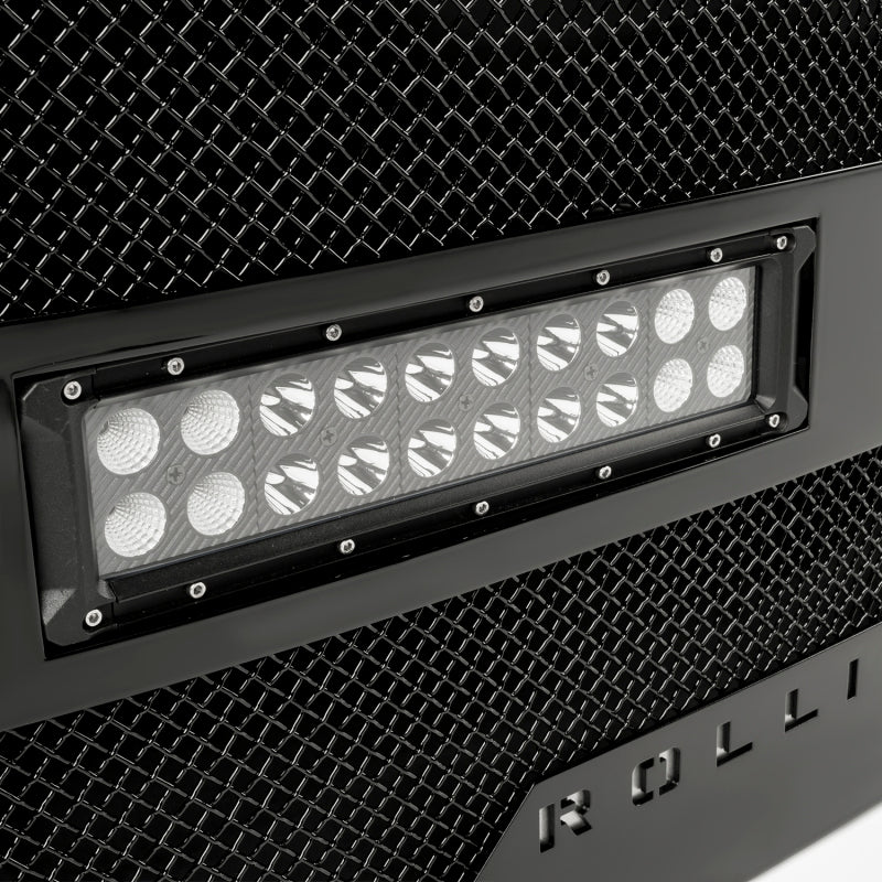 RBP RX-3 Midnight Edition Black LED Grille (Rivetless) 2017 Ford Super Duty F250/F350 w/Front Camera