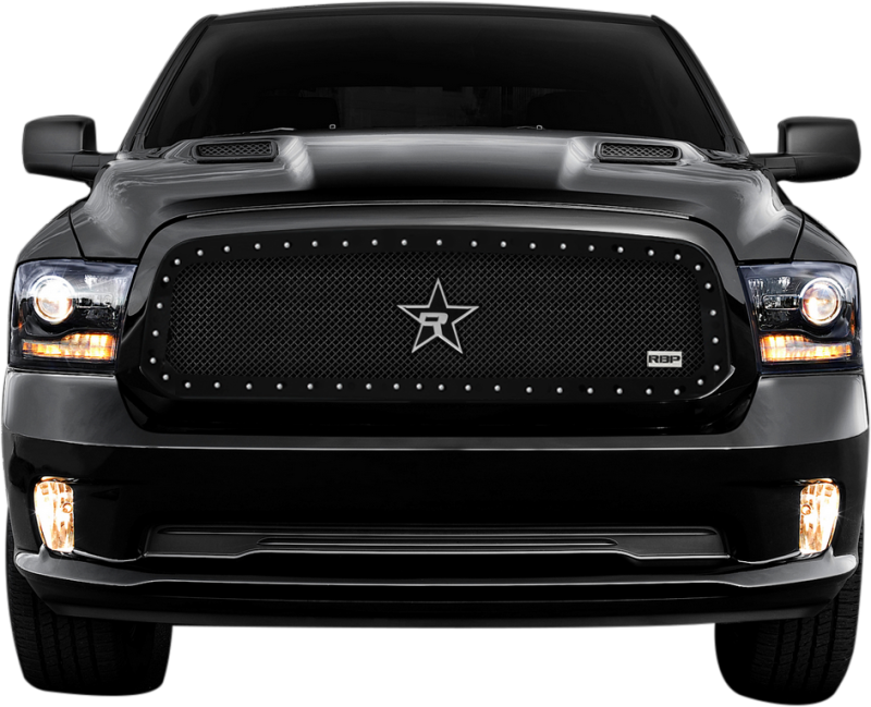 RBP RX-5 Halo Series Studded Frame 1pc. Grille 13-17 Dodge Ram 1500 - Black