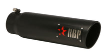 Load image into Gallery viewer, RBP RX-1 High Heat Textured Dual Badged Exhaust Tip Inlet 4in. / Outlet 5in. / Length 18in. - Black