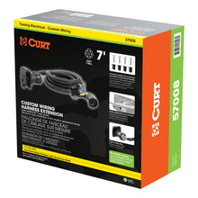 Load image into Gallery viewer, Curt 15-18 Ford F-250 Super Duty 7ft Wiring Harness Extension (Adds 7-Way RV Blade to Truck Bed)