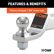 Load image into Gallery viewer, Curt Loaded Ball Mount w/1-7/8in Ball (2in Shank 7500lbs 2in Drop)