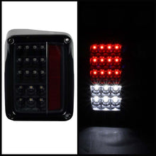 Load image into Gallery viewer, Spyder Jeep Wrangler 07-15 LED Tail Lights Black ALT-YD-JWA07-LED-BK