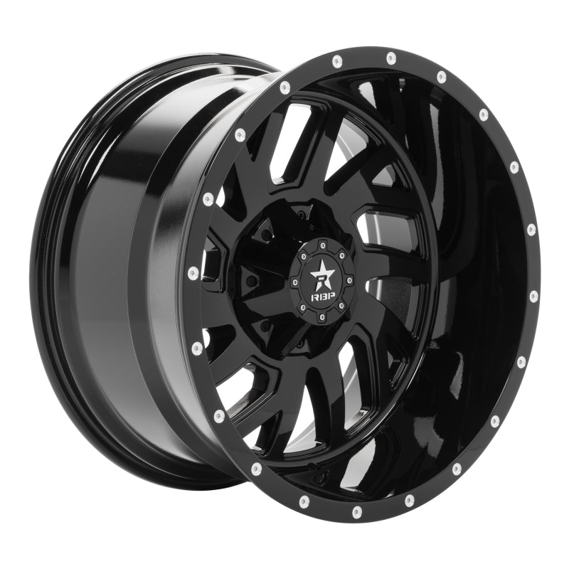 RBP 65R Glock 22x12 8x170 BP / 4.75 BS -44mm Offset 129mm CB (Hub Centric) Gloss Black Wheel