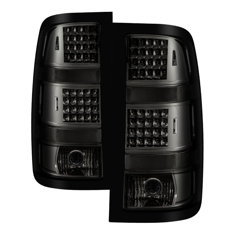 xTune GMC Sierra 07-13 (Not Fit 3500 Dually 4 Rear Wheels) LED Tail Lights Smoked ALT-JH-GS07-LED-SM