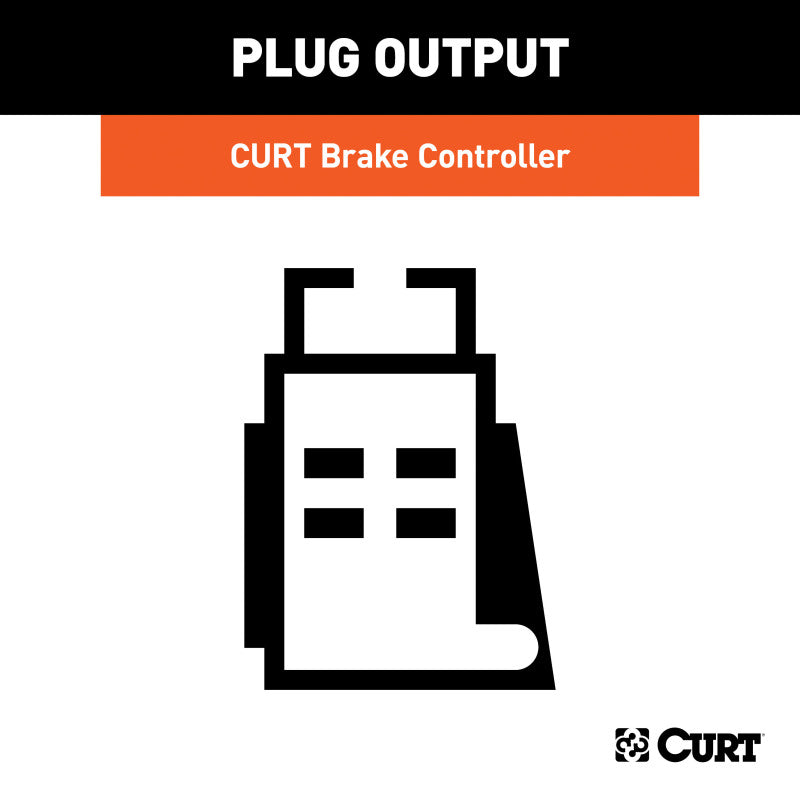 Curt Universal Trailer Brake Controller Harness for OEM Socket