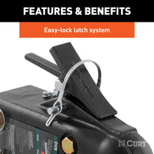 Load image into Gallery viewer, Curt 2-5/16in Channel-Mount Coupler w/Easy-Lock (15000lbs Black)