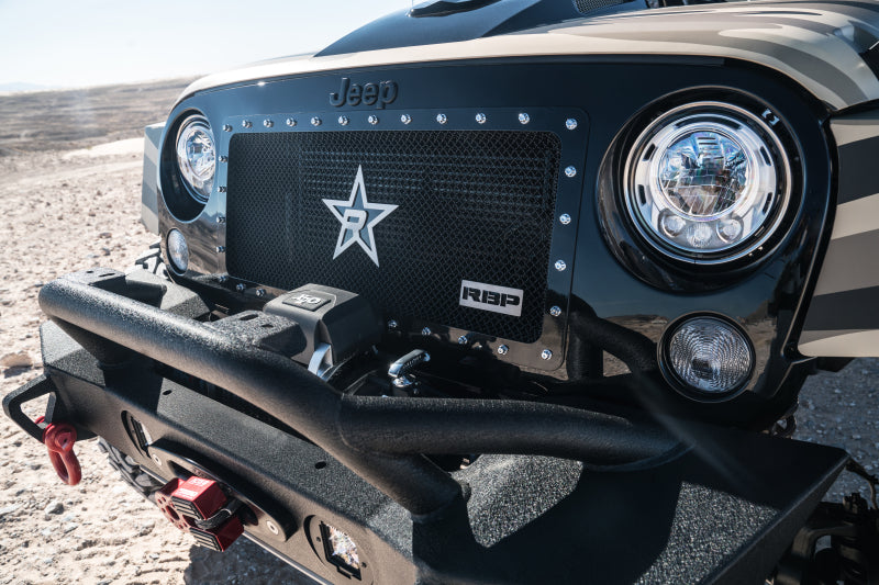 RBP NDX Series All Black Grille 07-17 Jeep Wrangler