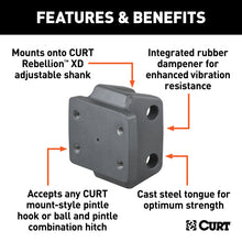 Load image into Gallery viewer, Curt Rebellion XD Pintle Mount Attachment