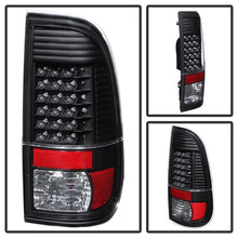 Load image into Gallery viewer, xTune Ford Super Duty 08-15 LED Tail Lights Black ALT-JH-FS08-LED-BK