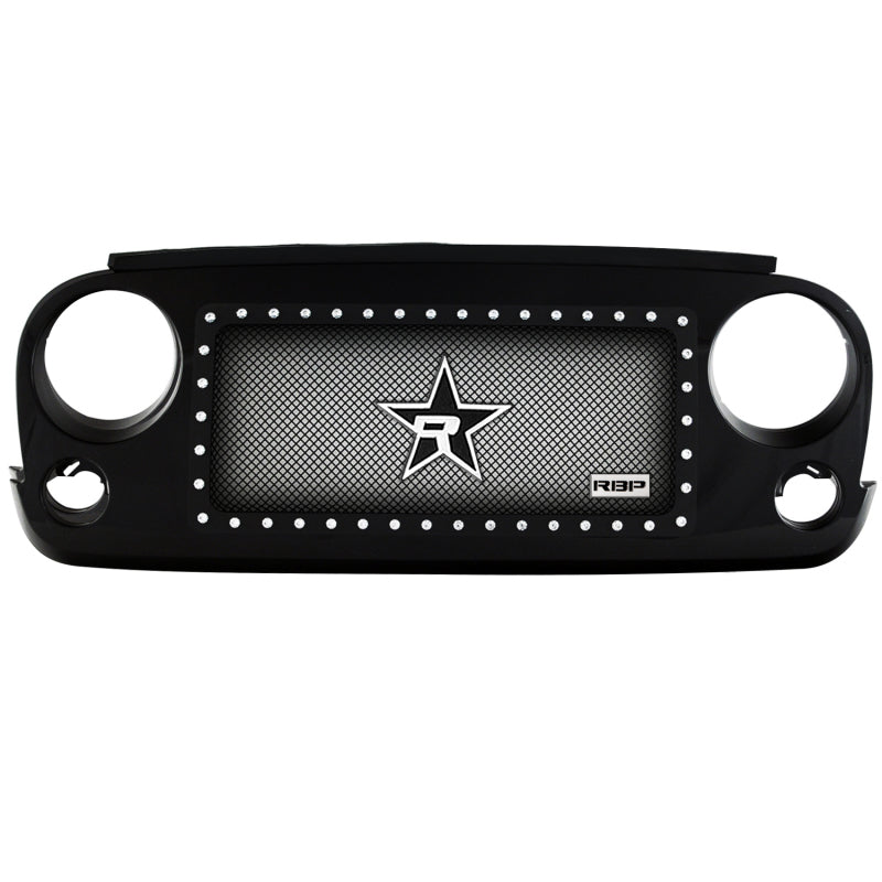 RBP NDX Series All Black Grille 07-17 Jeep Wrangler