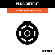 Load image into Gallery viewer, Curt 8ft Cold-Weather Replacement 7-Way RV Blade Harness (Trailer Side)
