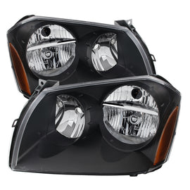 xTune Dodge Magnum 05-07 Crystal Headlights Black HD-JH-DMAG05-AM-BK