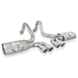 Stainless Works 1997-04 Corvette C5 3in Axle Back Quad 3-1/2in Slash-Cut Tips