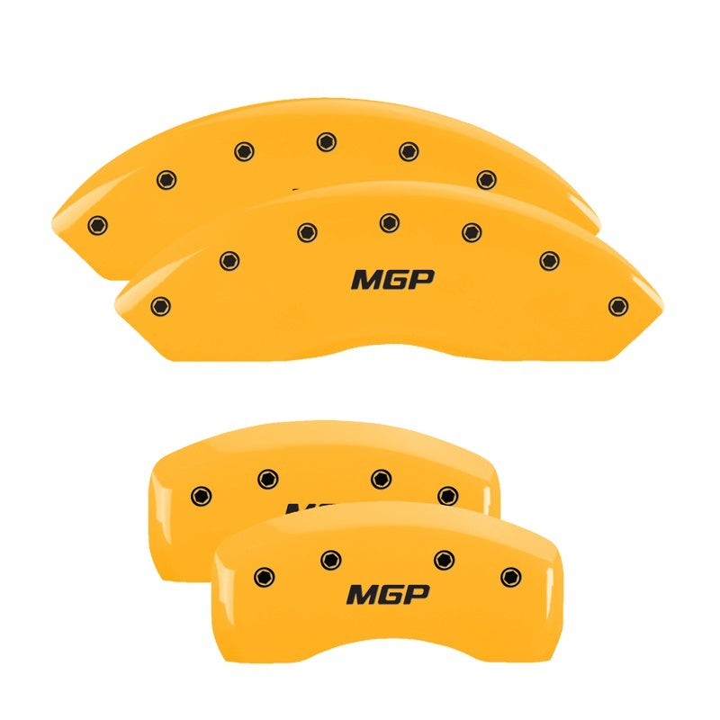 MGP 4 Caliper Covers Engraved F & R Oval Logo/Ford Yellow Finish Black Char 2000 Ford Expedition