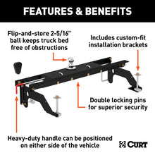 Load image into Gallery viewer, Curt Universal Double Lock Gooseneck Hitch Kit