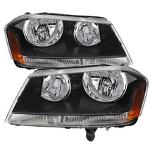 Load image into Gallery viewer, xTune Dodge Avenger 08-14 Crystal Headlights Black HD-JH-DA08-AM-BK
