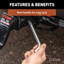 Load image into Gallery viewer, Curt 5/8in Swivel Hitch Pin (2in Receiver Stainless Packaged)
