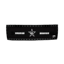 Load image into Gallery viewer, RBP RX-3 Midnight Edition Black LED Bar Grille (Studded) 15-17 Chevy Silverado HD 2500/3500