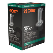 Load image into Gallery viewer, Curt Pin-On Jack Foot (Fits 2in Tube 2000lbs 8-1/2in Height Packaged)