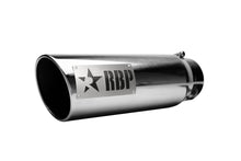 Load image into Gallery viewer, RBP RX-1 Polished Dual-Badged Exhaust Tip Inlet 5in. / Outlet 6in. / Length 18in. - Stainless Steel