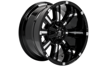 Load image into Gallery viewer, RBP 94R 22x12 8x165.1 BP / 4.75 BS -44mm Offset 117mm CB (Hub Centric) Black w/Chrome Inserts Wheel