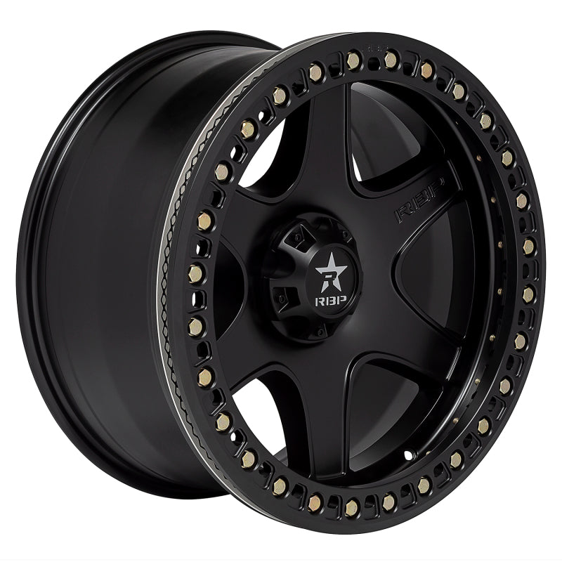 RBP 50R Cobra 17x9.0 6x135 BP / 4.5 BS -12mm Offset 87mm CB (Hub Centric) Black w/Black Ring Wheel